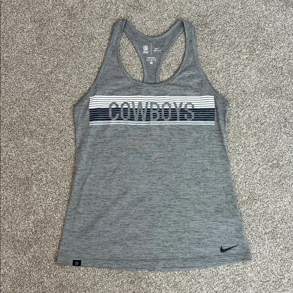 Nike‎ Gray Cowboys Racerback Tank